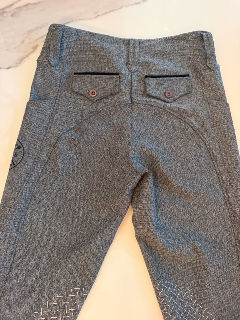 Free Ride Classic Gray  Herringbone Riding Pants  -xs. Worn a few times.
